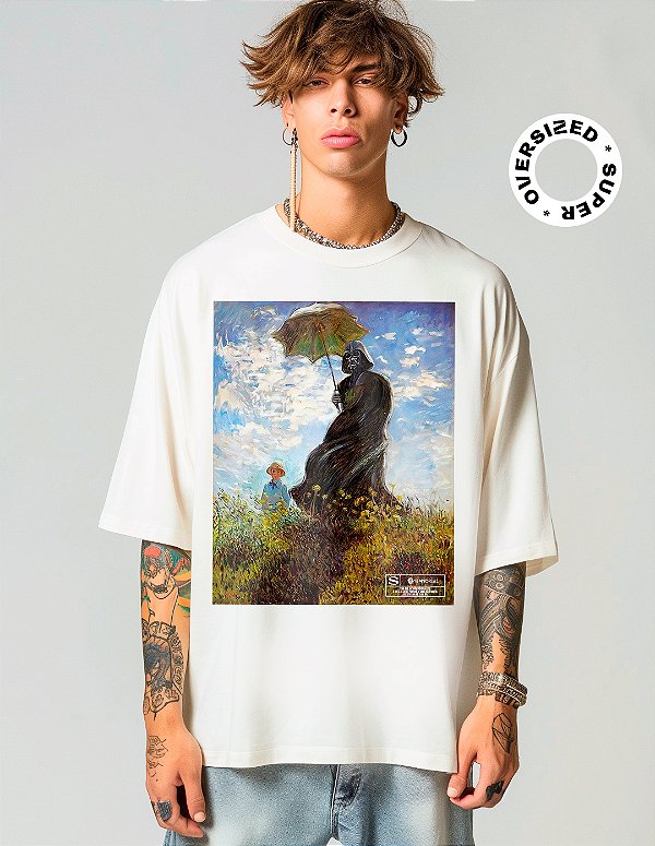 Camiseta Oversized Super Darth Vader Impressionista