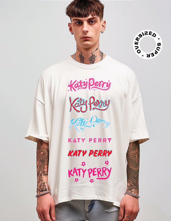 Camiseta Oversized Super Katy Perry Eras