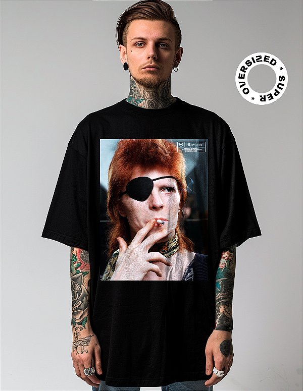 Camiseta Oversized Super David Bowie