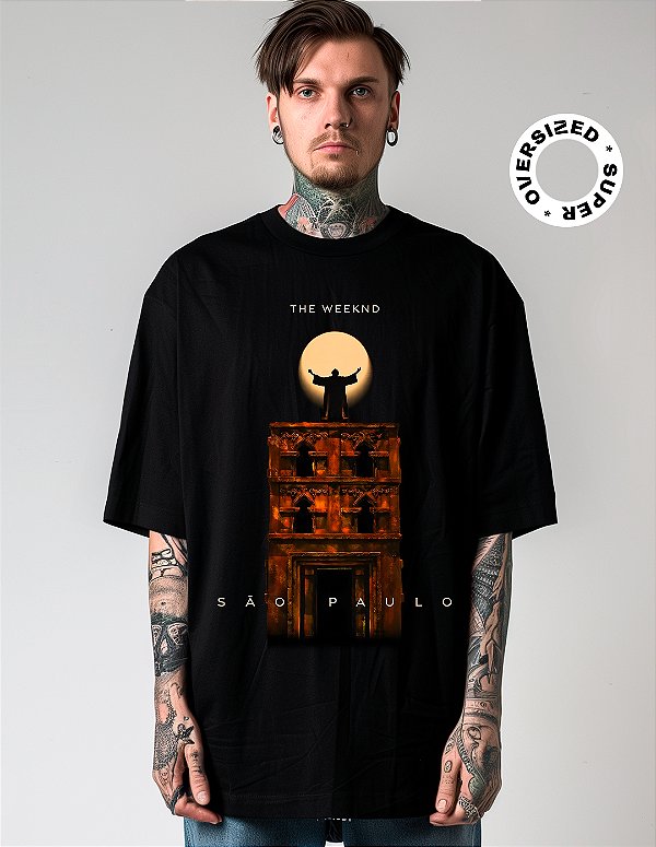 Camiseta Oversized Super The Weeknd São Paulo
