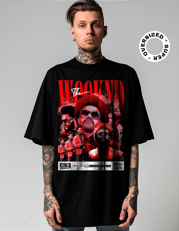 Camiseta Oversized Super The Weeknd After Hours