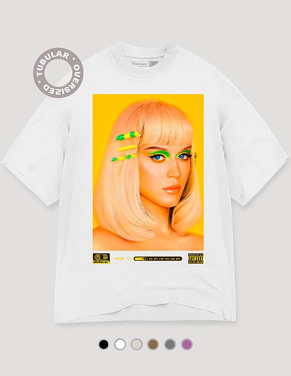 Camiseta Oversized Tubular Katy Perry Brazilcore