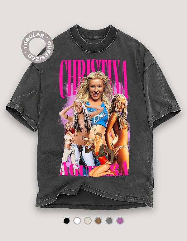 Camiseta Oversized Tubular Christina Aguilera