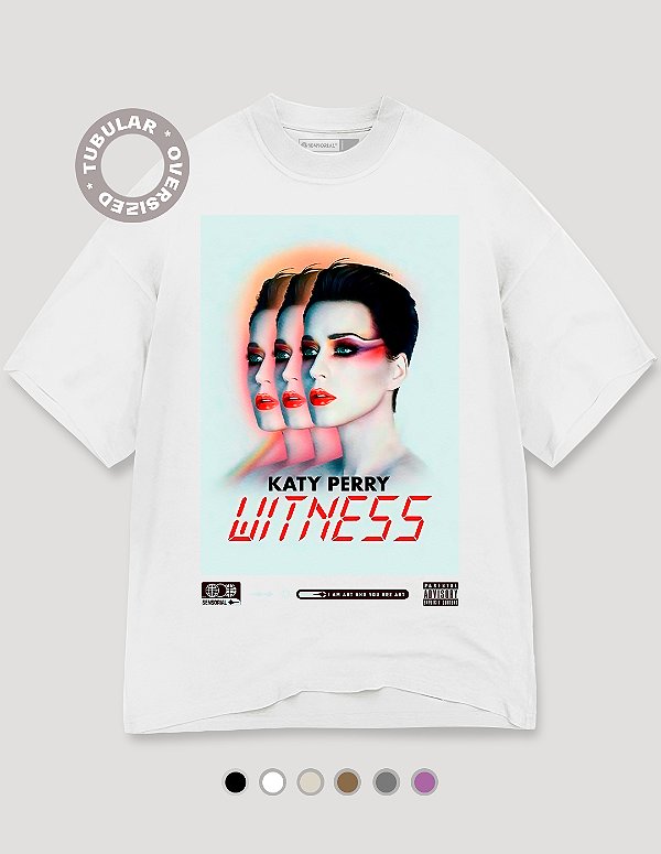 Camiseta Oversized Tubular Katy Perry Witness