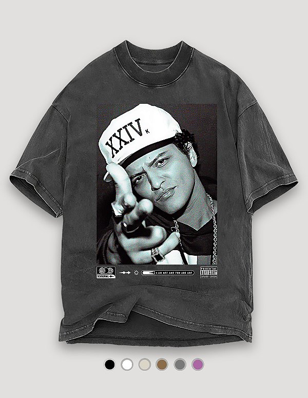 Camiseta Oversized Tubular Bruno Mars XXVI