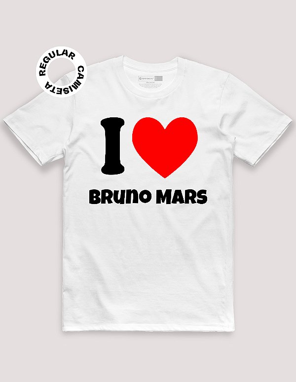 Camiseta Tradicional Bruno Mars Mars Ilove