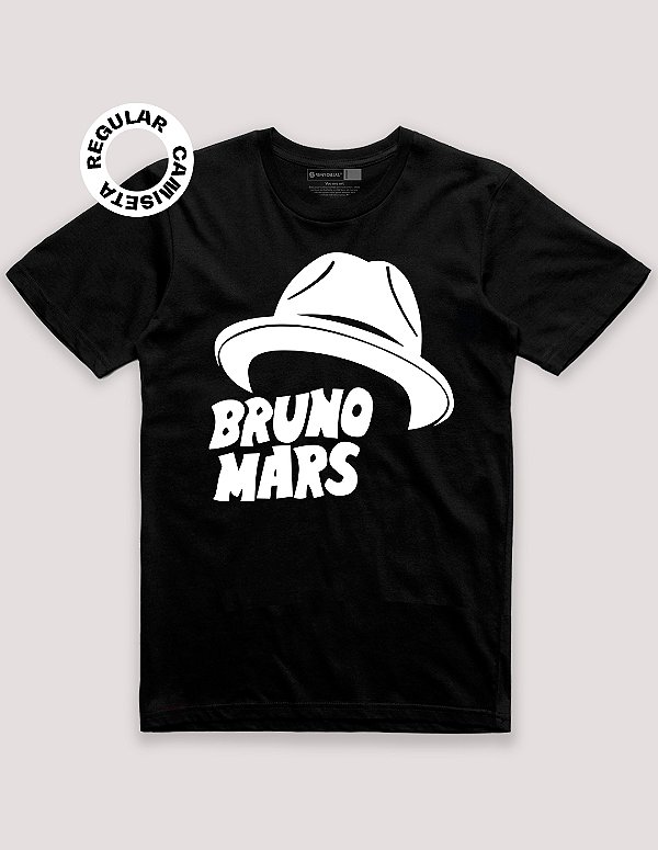 Camiseta Tradicional Bruno Mars Hat