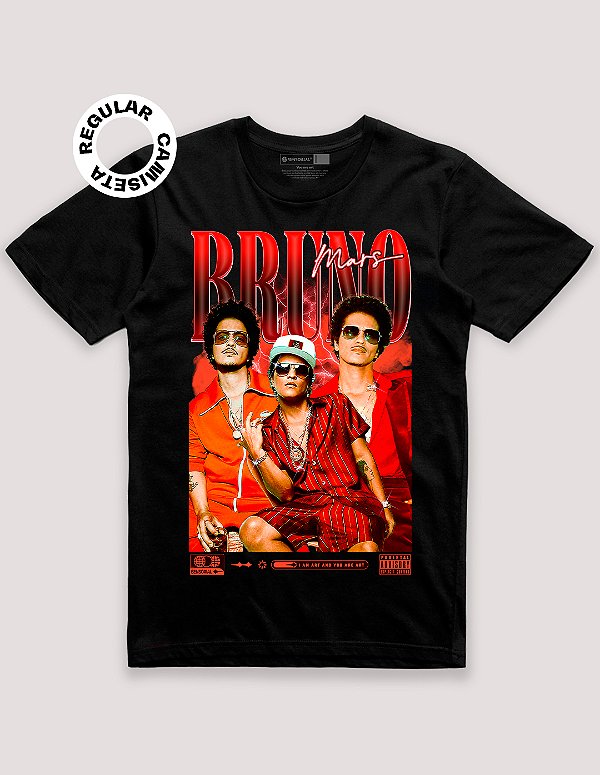 Camiseta Tradicional Bruno Mars Finesse Fever