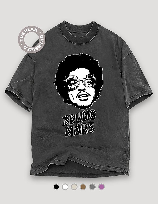 Camiseta Oversized Tubular Bruno Mars Silk Sonic