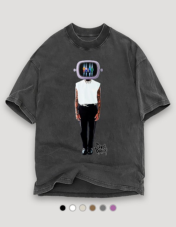 Camiseta Oversized Tubular Chris Brown Frequency 11:11