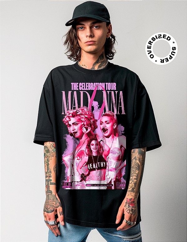 Camiseta Oversized Super Madonna Eternally - BF