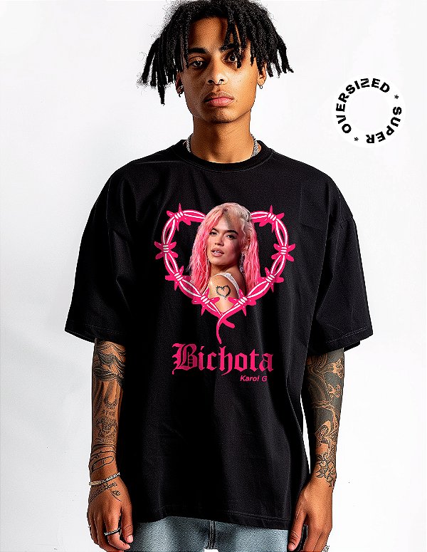 Camiseta Oversized Super Karol G Contigo - BF