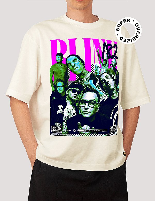 Camiseta Oversized Super Blink 182 - BF