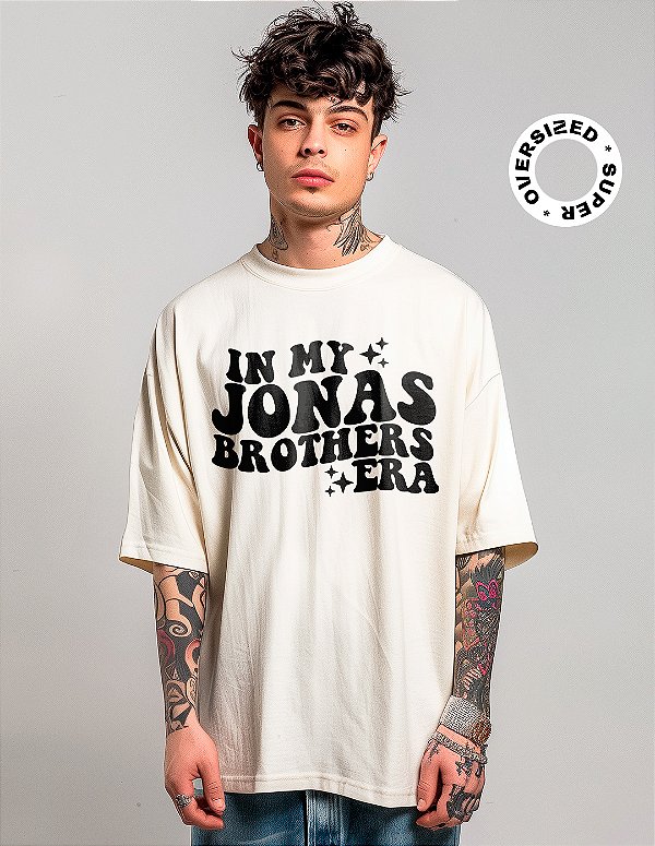 Camiseta Oversized Super Jonas Brothers Era - BF