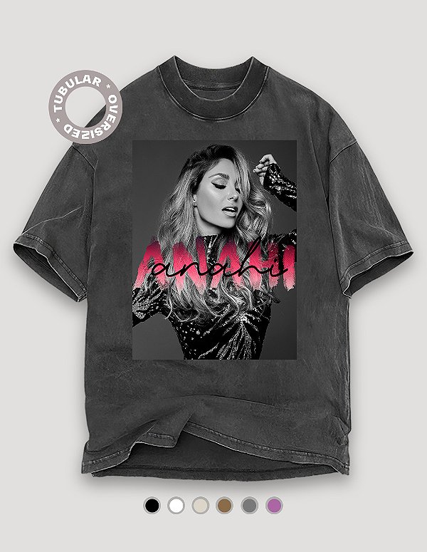Camiseta Oversized Tubular Anahi Soy Rebelde Tour - BF