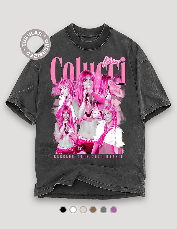 Camiseta Oversized Tubular Colucci Rebelde RBD - BF