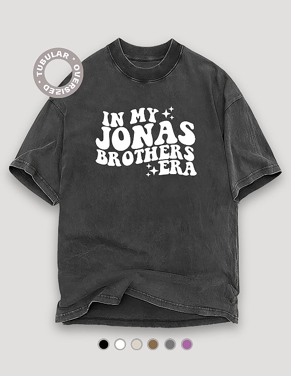 Camiseta Oversized Tubular Jonas Brothers Era - BF
