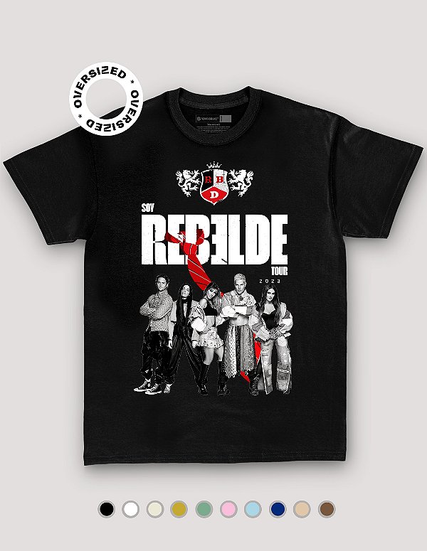 Camiseta Oversized Rebelde Tour 2023 - BF