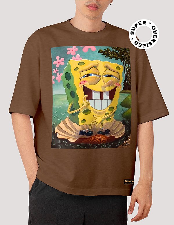 Camiseta Oversized Super Bob Esponja Vênus - BF