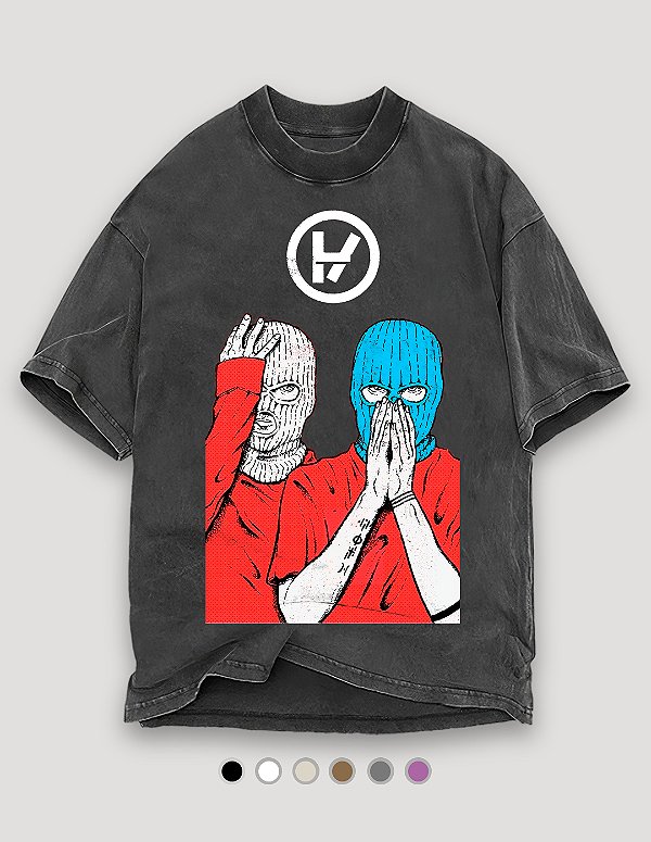 Camiseta Oversized Tubular Twenty One Pilots