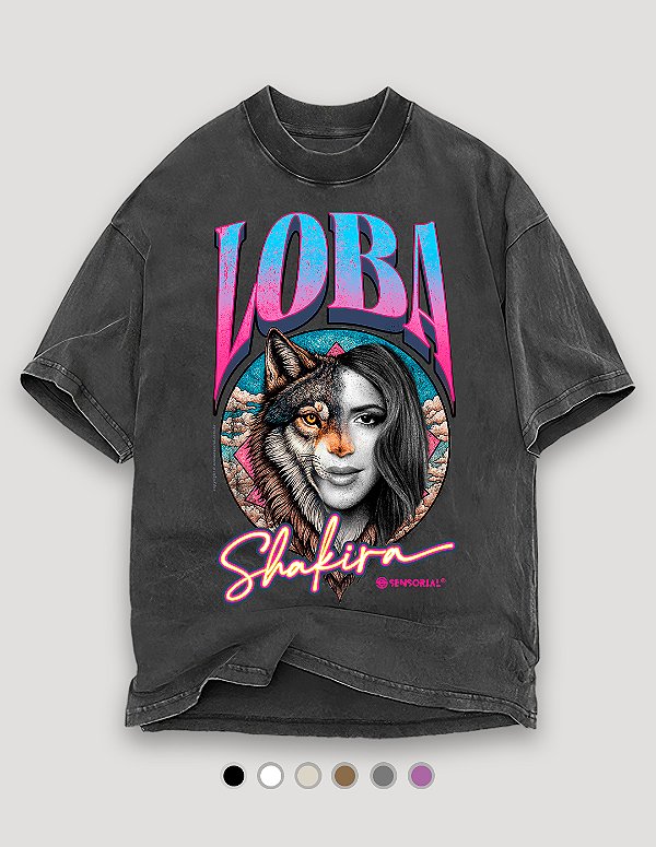 Camiseta Oversized Tubular Shakira Loba