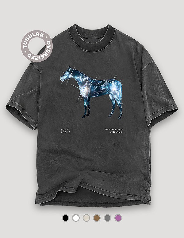 Camiseta Oversized Tubular Beyoncé Renaissance Reny - BF