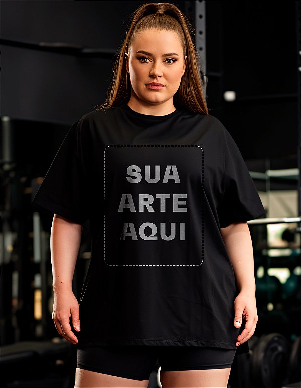 Camiseta Oversized Plus Size Personalizada