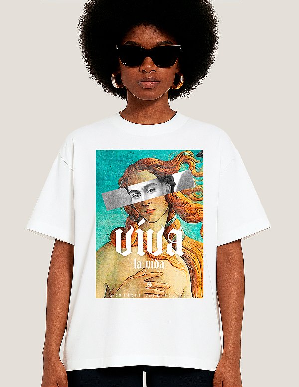 Camiseta Oversized Super Frida kahlo Viva La Vida