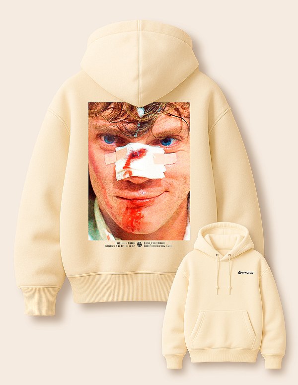 Moletom Canguru Oversized Laranja Mecânica