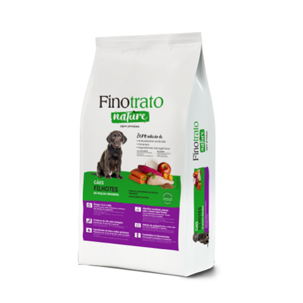 Finotrato Nature Cães Filhotes de Raças Grandes 15kg
