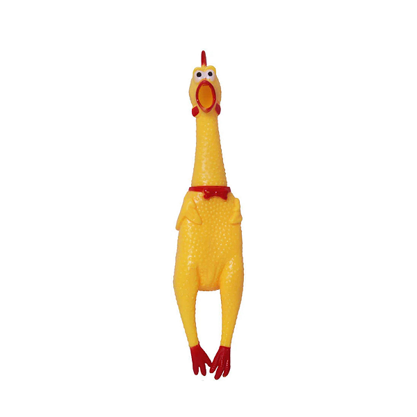 Brinquedo Mordedor para Cães Frango Com Som Gritando - Gigante
