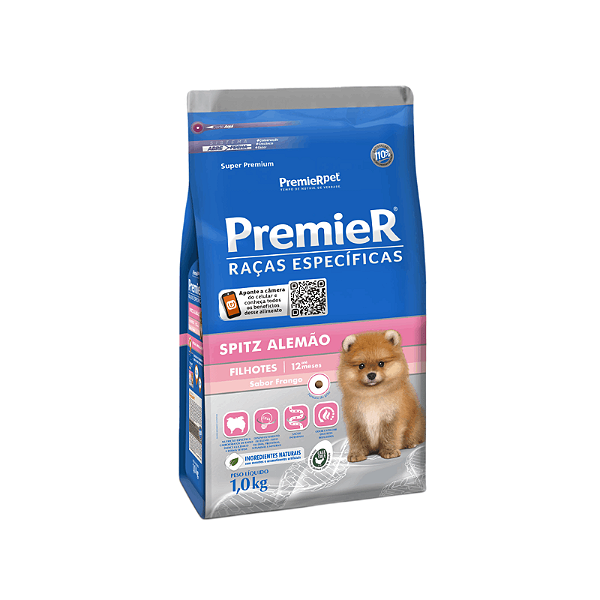 Ração Premier Raças Específicas Spitz Alemão Filhotes Frango 1kg