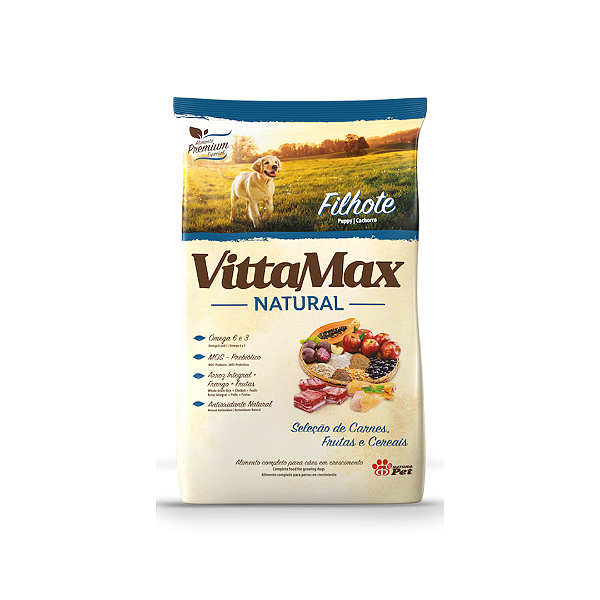 Ração Vittamax Natural para Cães Filhote 15Kg