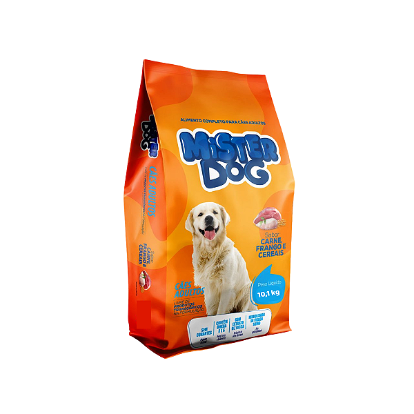 Mister Dog Adulto – Ração para Cães Adultos 10,1 Kg