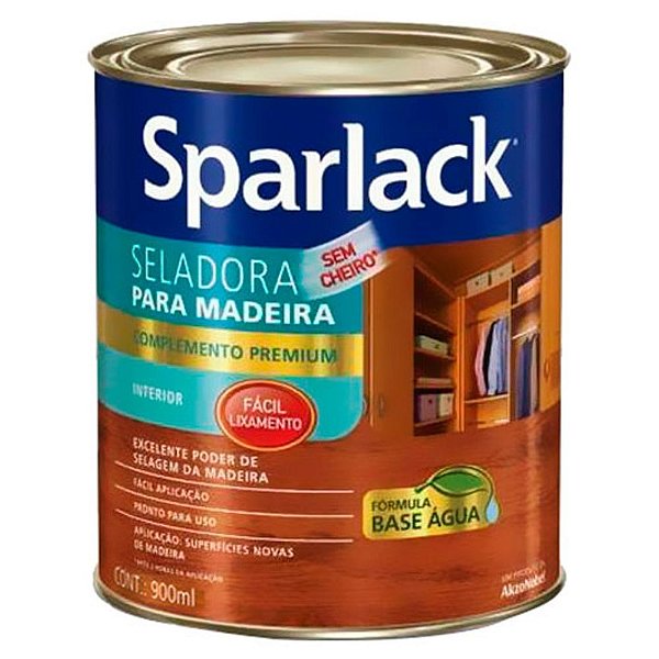 Seladora Sparlack Para Madeira 0,9L Transparente - CORAL