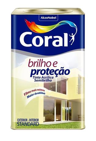 Tinta Acrílica Semibrilho e Proteção 18L - Branco - CORAL