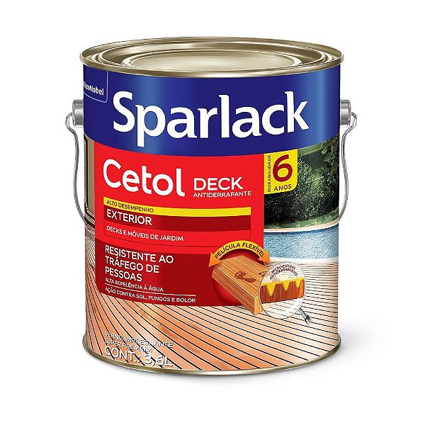 Verniz Sparlack Cetol Deck Antiderrapante Natural 3,6L - CORAL