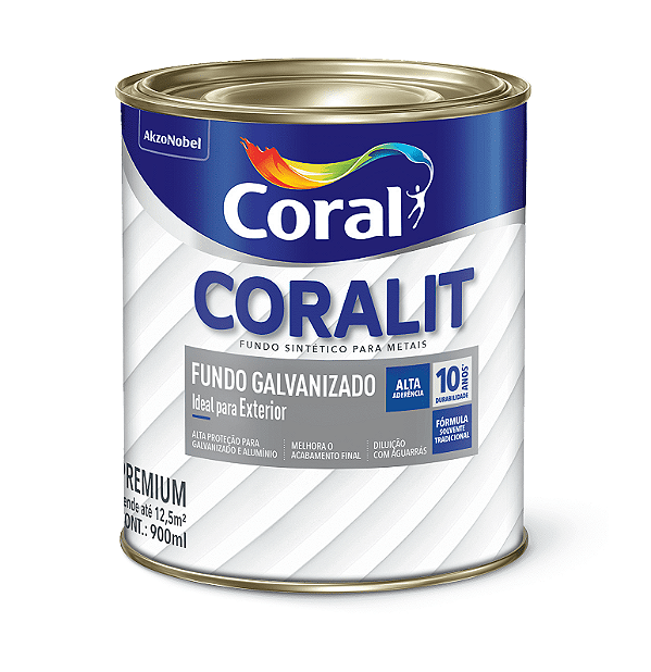 Fundo Coralit para Galvanizado 0,9L - Branco - CORAL