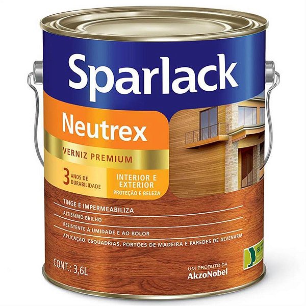 Verniz Sparlack Neutrex Imbuia 3,6L - CORAL