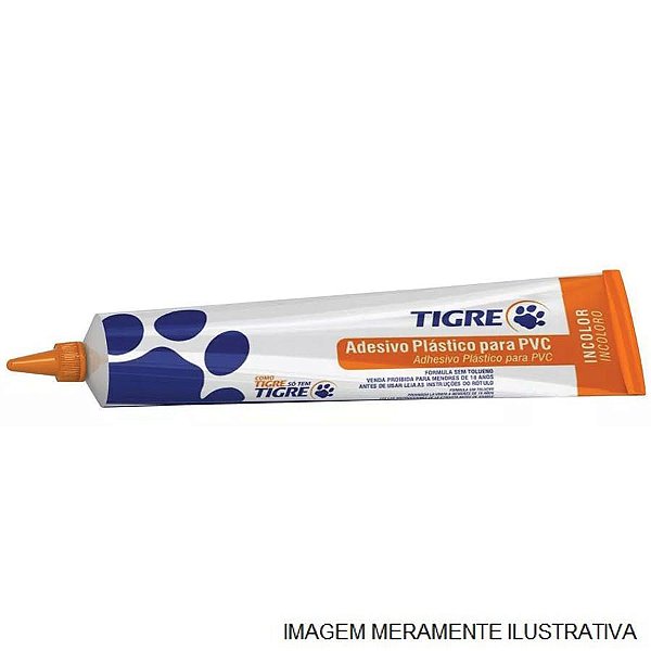 Adesivo Plástico para PVC Incolor Bisnaga 75g - 53001025 - TIGRE