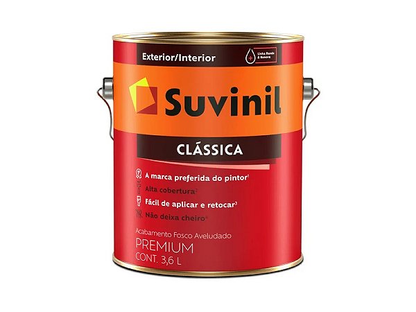 Suvinil Látex Clássica Premium 0,9L - Branco Neve - SUVINIL