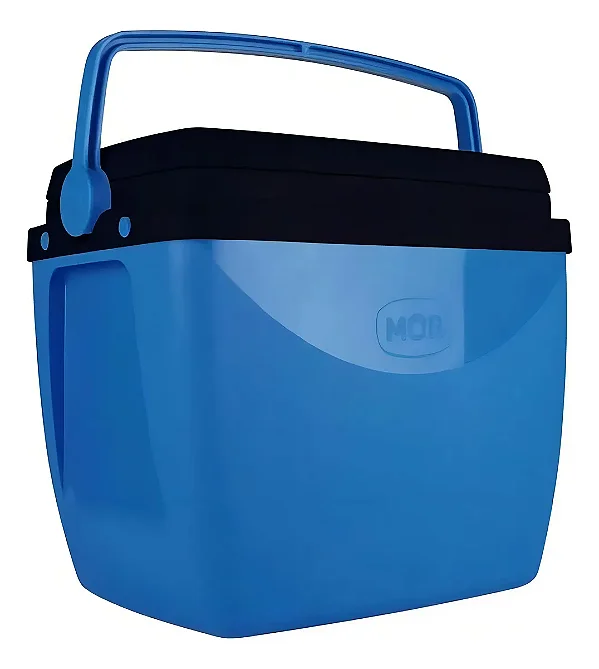 Caixa Térmica 18 Litros Azul Com Preto - MOR