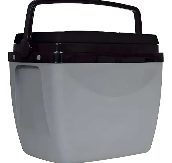 Caixa Térmica 18 Litros Cinza Com Preto - MOR