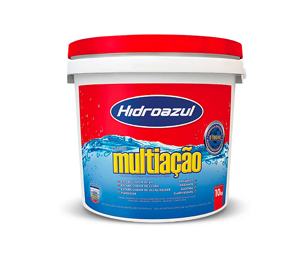 Cloro multiação 8x1 (45% de cloro ativo)  Hidroazul - 10 kg