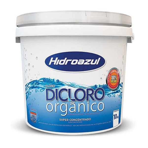 Dicloro orgânico (56% cloro ativo) Hidroazul - 10kg