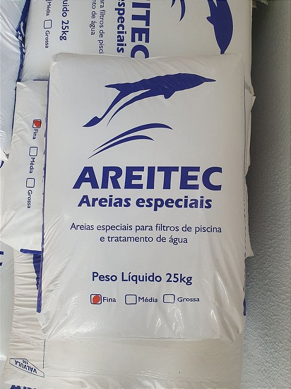 Areia para filtro de piscina Areitec - 25kg