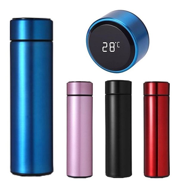 GARRAFA TÉRMICA CAFÉ, ÁGUA C/SENSOR DE TEMPERATURA EM LED