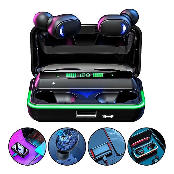 FONE DE OUVIDO VIA BLUETOOTH TWS E10 A PROVA DÁGUA