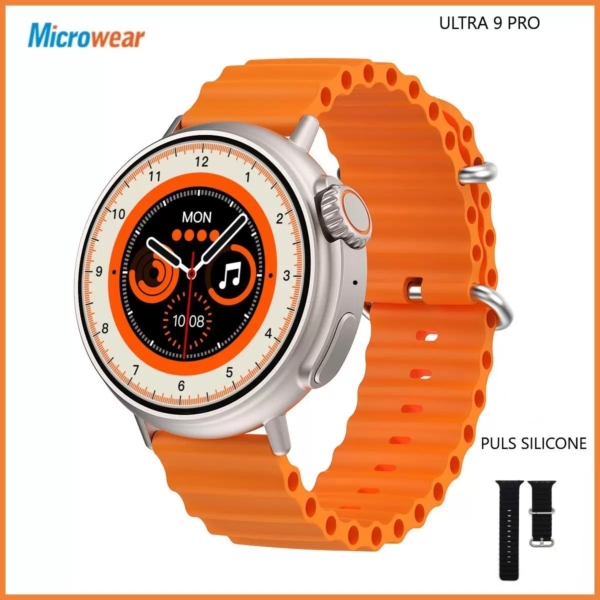 Smartwatch Ultra 9 Pro Redondo Multifunções Lançamento 2023