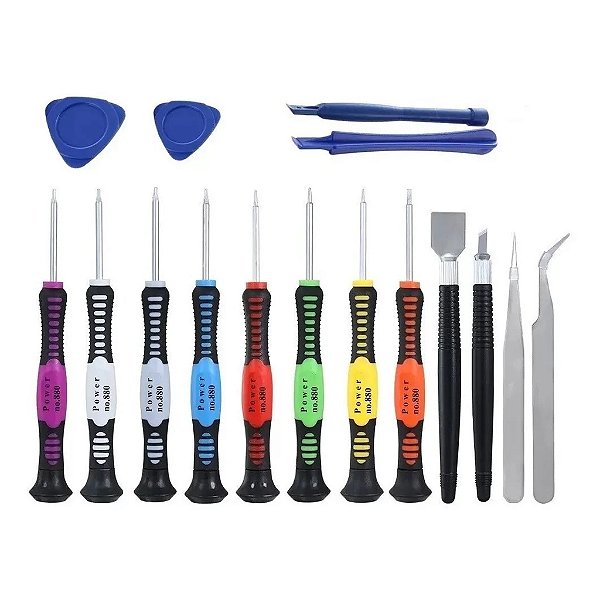 kit chaves 16 peças para celular iPhone Android notebook